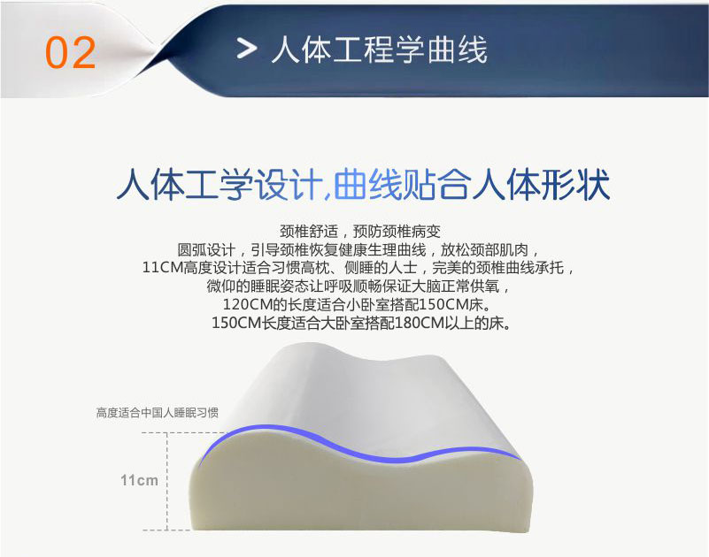 亲水记忆棉双人枕头护颈椎保健长枕
