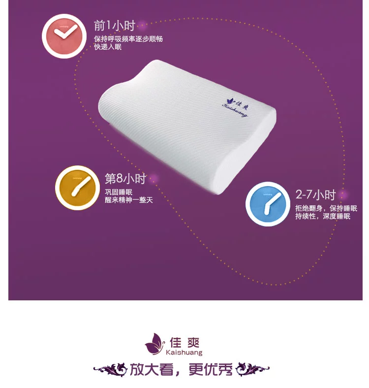 佳爽E4记忆枕改善颈椎保护健康枕头护颈亲水棉枕芯专用成人枕