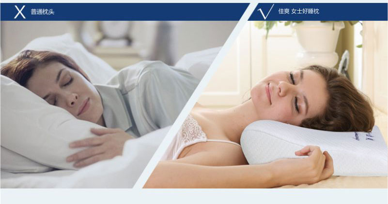 佳爽E3 记忆枕颈椎保健枕头 颈椎护颈亲水记忆棉枕芯 男女专用长枕头