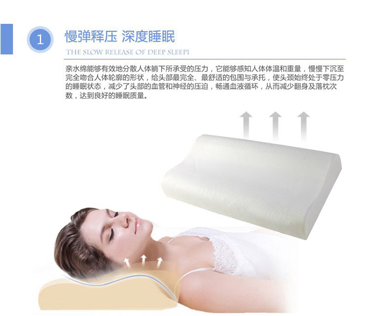 佳爽EQ4 爱心情侣枕头 慢回弹亲水棉双人枕芯 护颈椎保健枕结婚送礼用