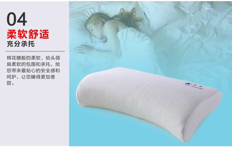 佳爽EH6 护颈椎保健枕头 慢回弹亲水棉记忆枕芯 失眠专用护肩大人枕