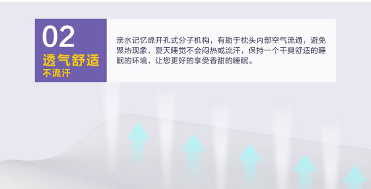 佳爽E32慢回弹记忆枕颈椎枕头健康保健枕护颈劲椎枕亲水棉大长枕