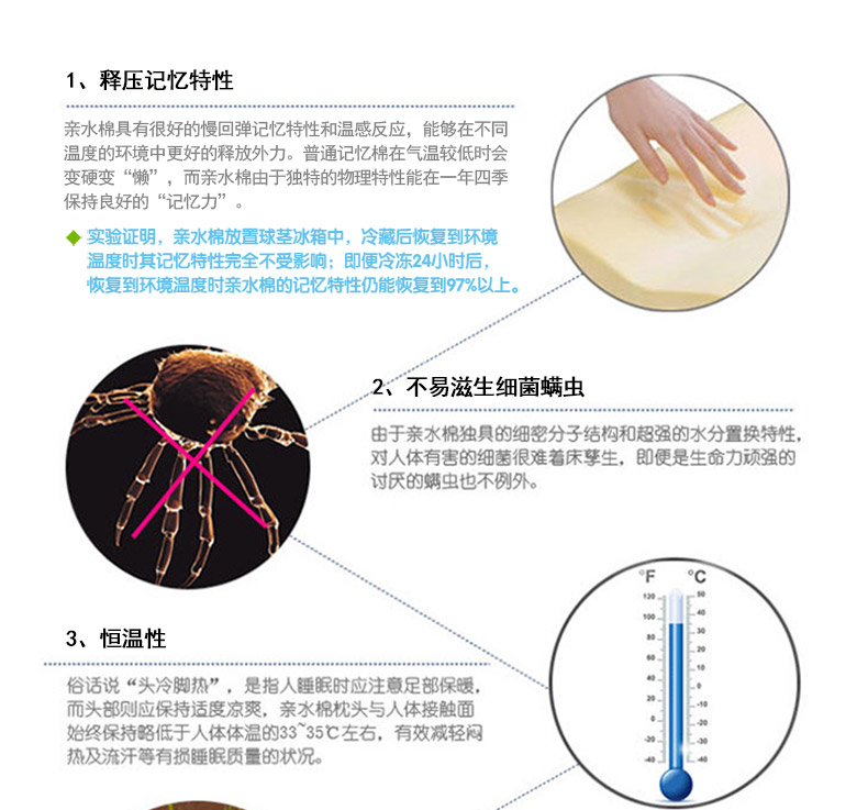 佳爽D6 宝宝枕头 婴儿防扁头枕 纠正偏头健康枕 亲水记忆棉护颈椎保健枕芯